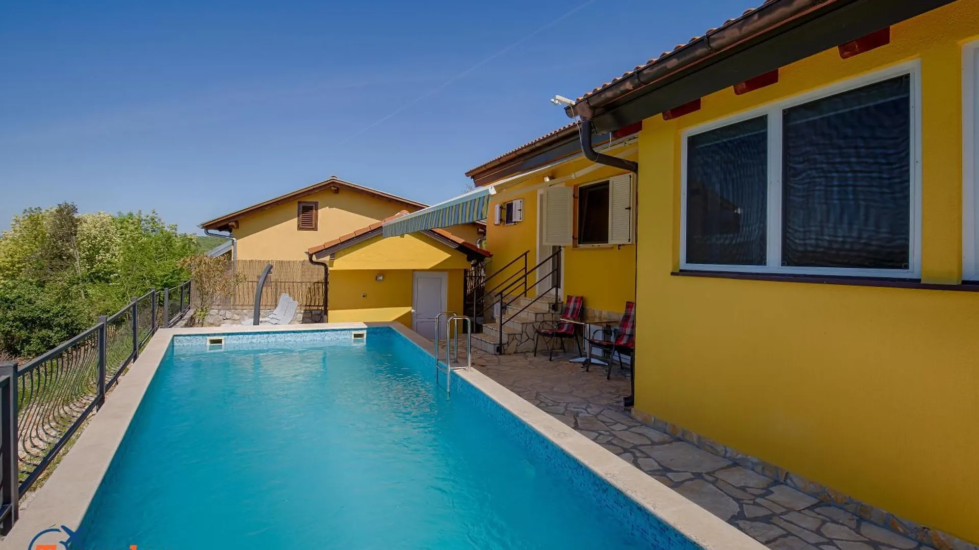 Romantic Villetta With Pool, Large Garden With Olive Trees Near The Beach - By Traveler Tourist Agency Krk - Id 2202 Skrbcici