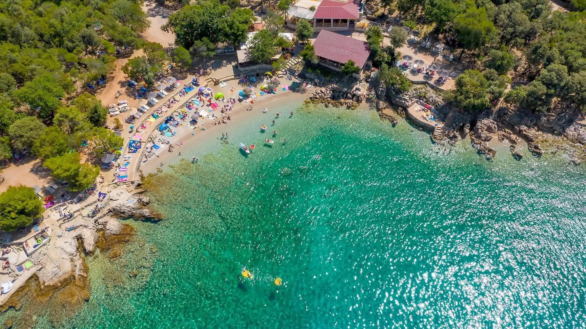 Romantic Villetta With Pool, Large Garden With Olive Trees Near The Beach - By Traveler Tourist Agency Krk - Id 2202 Skrbcici